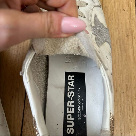 Gold Goose Super-Star with Silver Leather Star and Snake Print - Picture 13 of 13